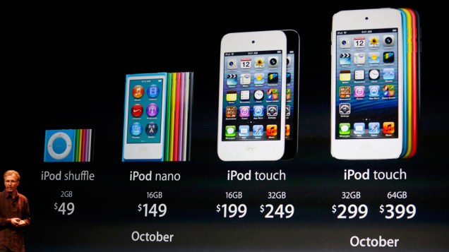 Greg Joswiak, vice-presidente de iPod, iPhone e iOS, fala sobre os preços do iPod e as datas de entrega dos primeiros produtos