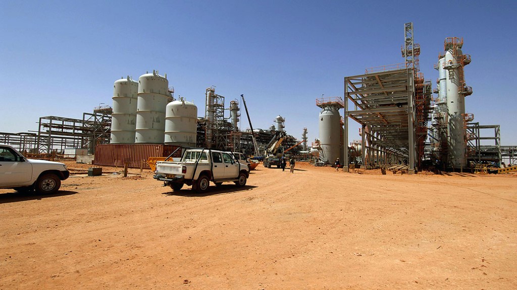 Campo de exploração de gás em In Amenas, Argélia