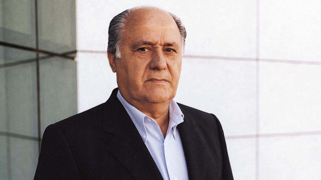 Amancio Ortega é cofundador do grupo Inditex (Zara) e tem uma fortuna avaliada em US$ 78,8 bilhões de dólares