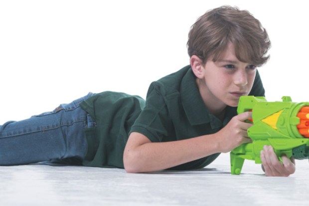 Kit Com Duas Armas Brinquedo Crianças Lança Dardos Infantil