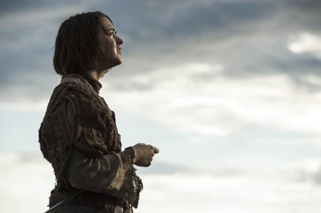 Arya Stark (Maisie Williams) na quinta temporada de Game of Thrones
