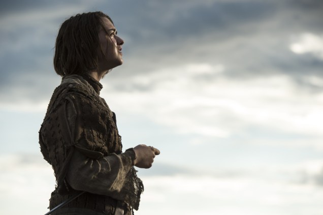 Arya Stark (Maisie Williams) na quinta temporada de Game of Thrones Arya Stark (Maisie Williams) na quinta temporada de Game of Thrones