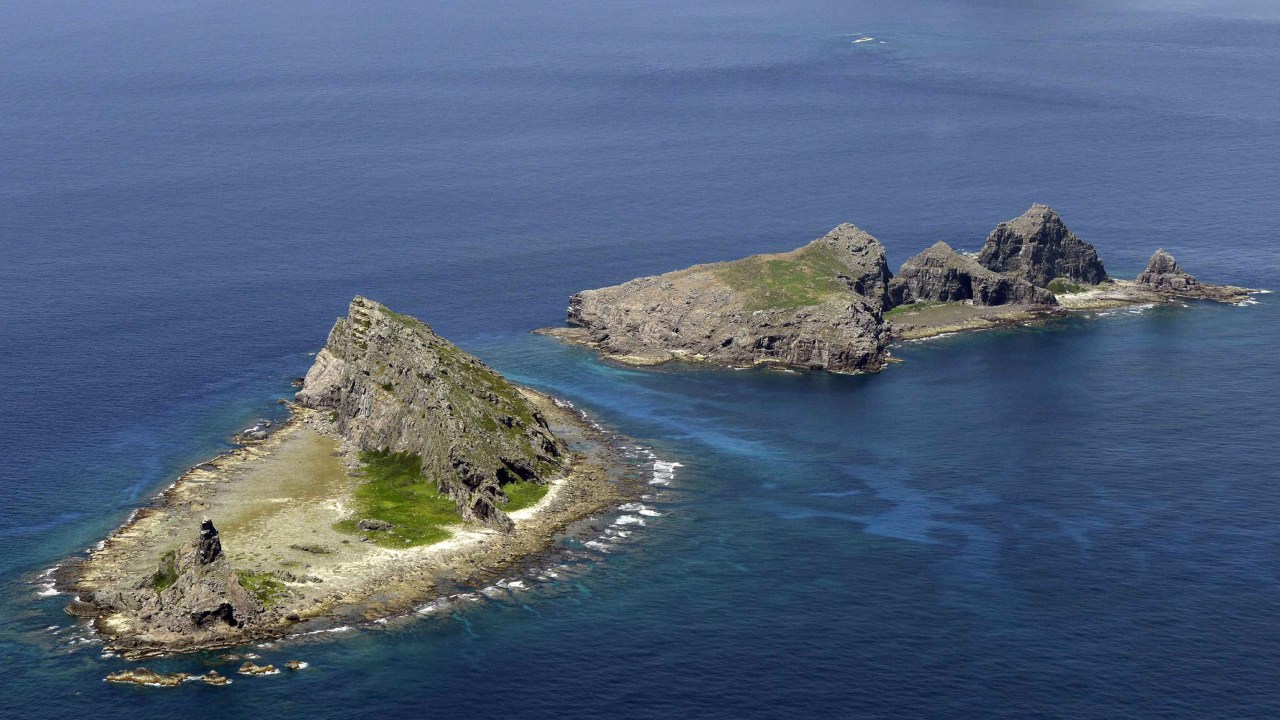 As ilhas de Senkaku são alvo de uma disputa entre Japão e China