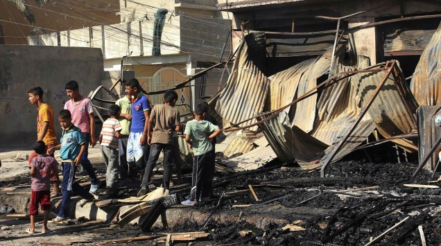 Múltiplos ataques terroristas deixaram ao menos 33 mortos em Bagdá, no Iraque Múltiplos ataques terroristas deixaram ao menos 33 mortos em Bagdá, no Iraque