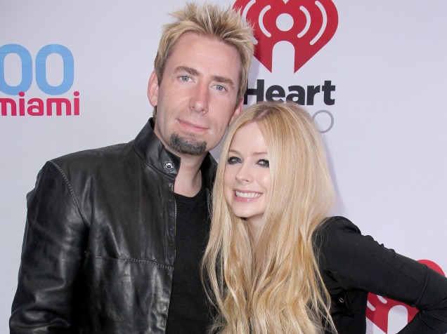 Avril Lavigne e Chad Kroeger durante o casamento