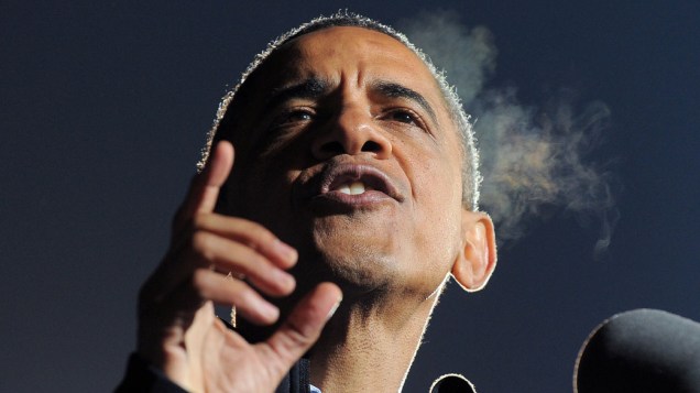 Barack Obama em Iowa, em 05/11/2012