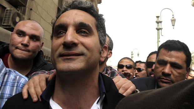 O humorista egípcio Bassem Youssef