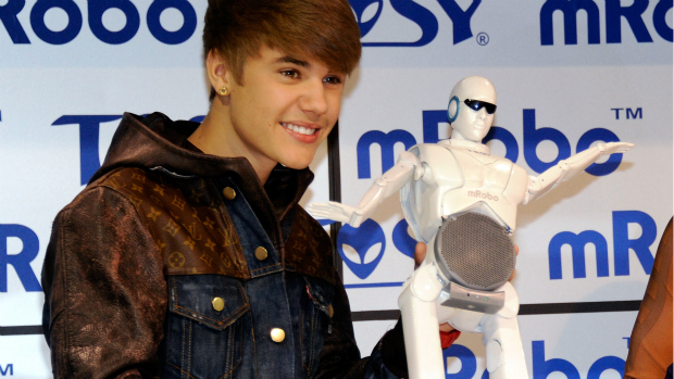 <p>Justin Bieber na CES 2012 </p>