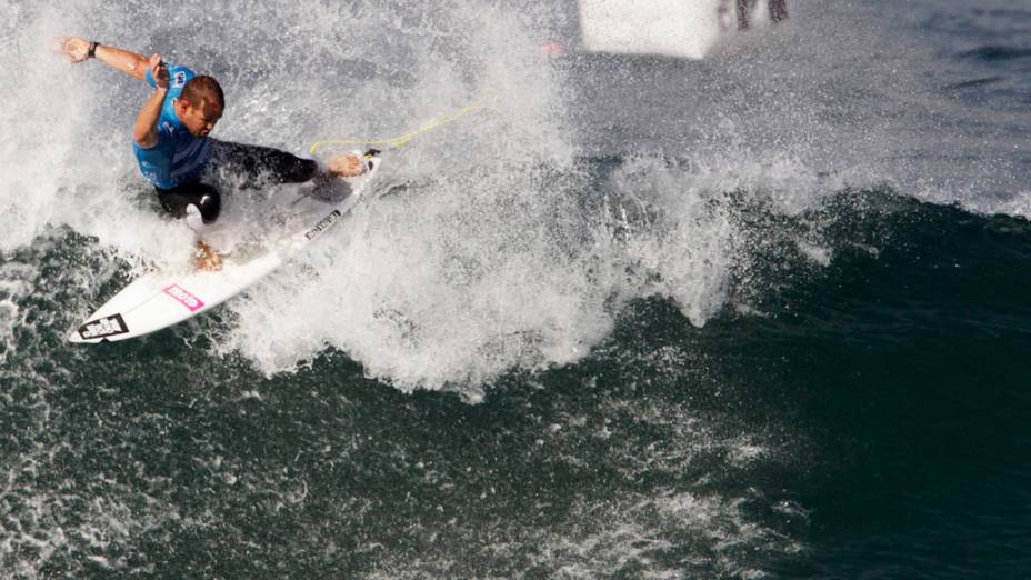 Surfista norte-americano Patrick Gadauskas durante o Billabong Pro Rio na praia do Arpoador