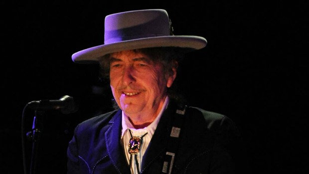 Bob Dylan durante show em Byron Bay, Austrália