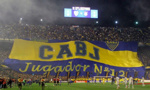 Boca Juniors x Corinthians, primeira partida da final da Libertadores 2012, no Estádio La Bombonera, em Buenos Aires