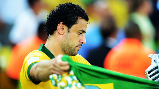 Fred comemora no estádio Maracanã durante final da Copa das Confederações entre Brasil e Espanha, no Rio de Janeiro