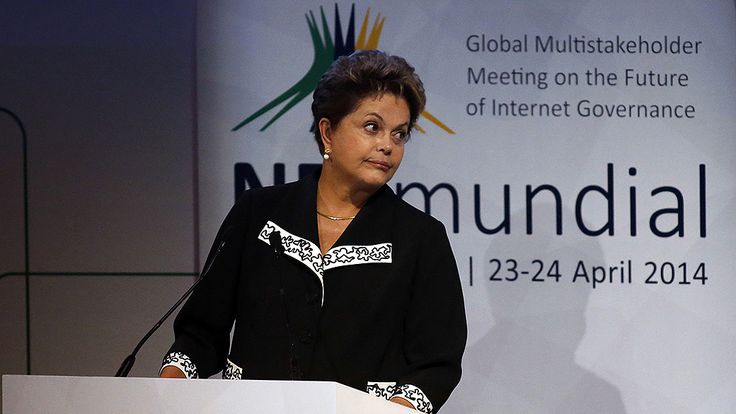 Presidente Dilma Rousseff participa da cerimônia de abertura do NETmundial: encontro global sobre o futuro da Governança da Internet em São Paulo