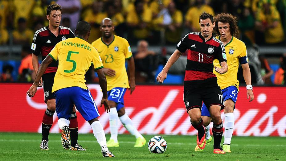 Lance no jogo entre Brasil e Alemanha