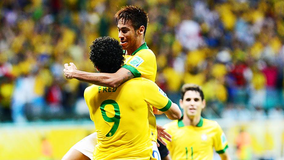 Brasil vence a Itália e é líder do grupo A, pela Copa das Confederações, em Salvador