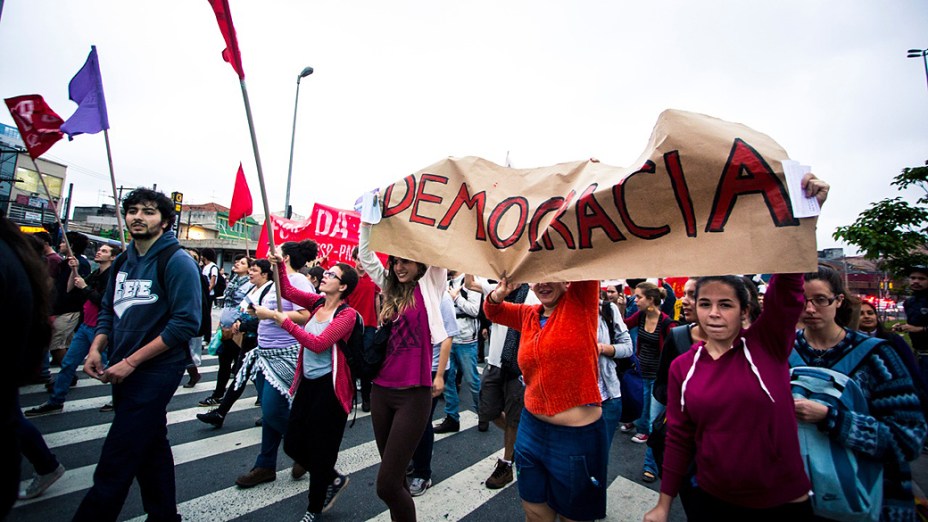 Protesto “Um Milhão pela Educação!” contra a política de educação do governo de São Paulo, nesta terça-feira (15)