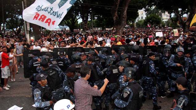 Belém - Protesto contra aumento do valor das passagens do transporte público na capital do Pará