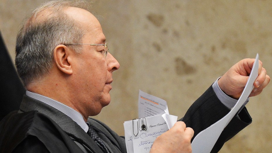 Ministro Celso de Mello, durante o julgamento do mensalão