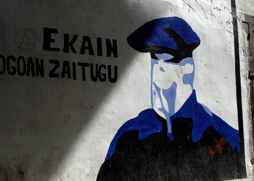 Grafite do ETA no país Basco. Mais nove terroristas foram soltos nesta sexta