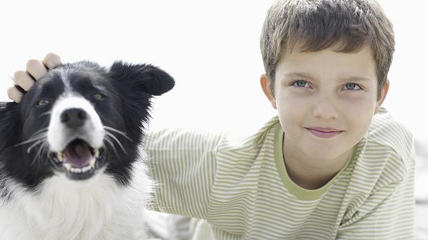 Cachorro e criança