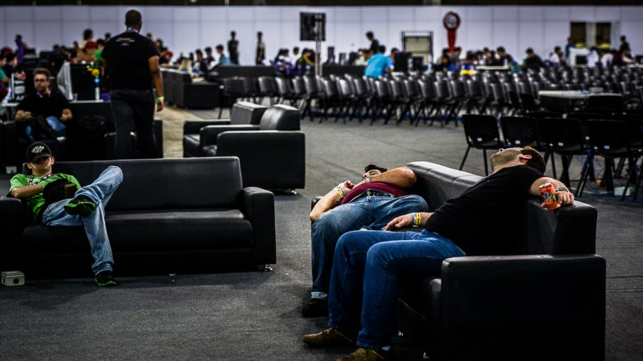 Movimentação do segundo dia da 6º Campus Party, no Anhembi, em São Paulo