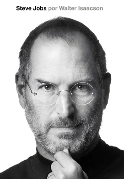 A capa da biografia oficial de Steve Jobs traz a mesma foto publicada no site da Apple