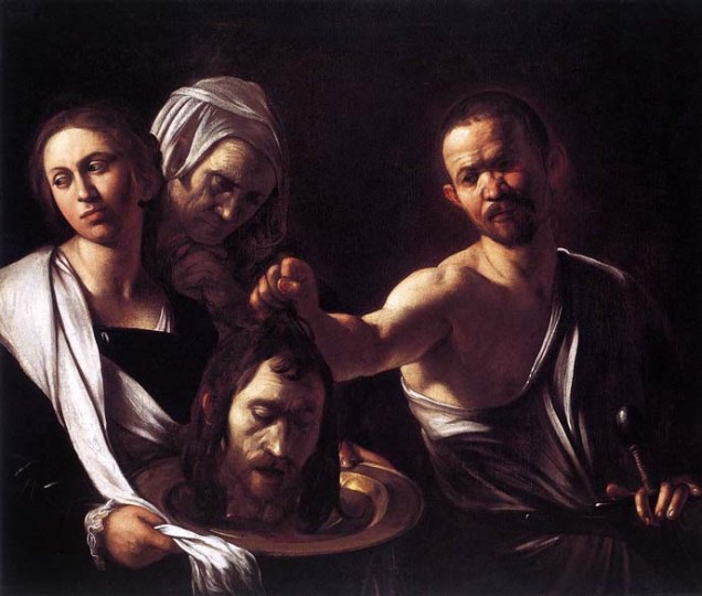 Salomé recebe a cabeça de São João Batista, pintada entre 1607 e 1610. A obra foi produzida nos anos finais de sua vida; hoje é do acervo da National Gallery, em Londres