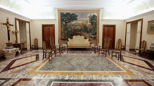 O "quarto chinês" da residência de verão onde Bento XVI permanecerá por dois meses após a renúncia
