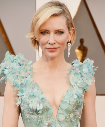 Cate Blanchett chega ao tapete vermelho do Oscar 2016
