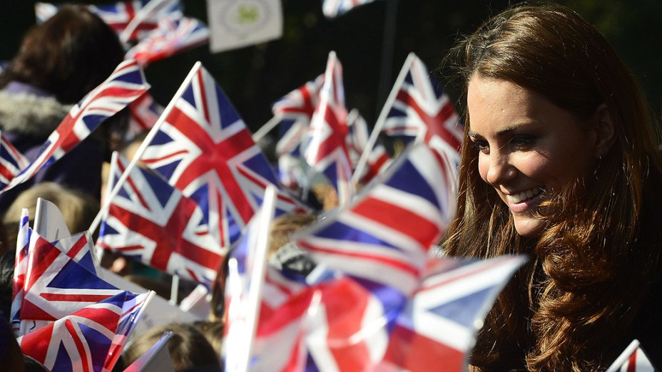 Kate Middleton na reta final da gravidez do primeiro filho com o príncipe William