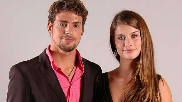  Cauã Reymond e Alinne Moraes, que namoraram durante três anos, em 2005.