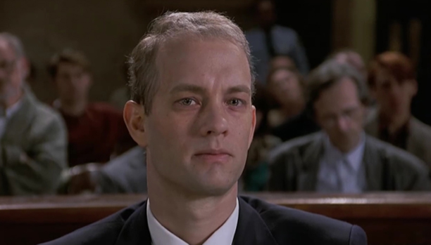 Tom Hanks no filme Filadélfia (1993)