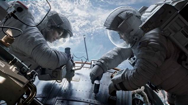 <p>O astronauta Matt Kowalski (George Clooney) e a doutora Ryan Stone (Sandra Bullock) no filme Gravidade, do mexicano Alfonso Cuarón</p>
