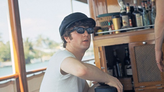 John Lennon em viagem para Miami, em 1964