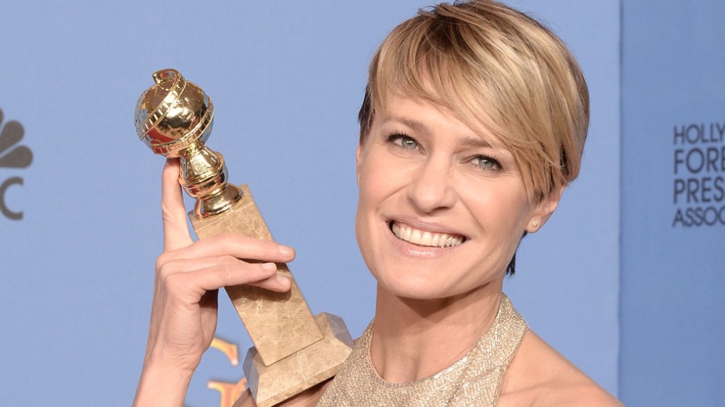 Robin Wright, de 'House of Cards', ganha o prêmio de melhor atriz em série dramática
