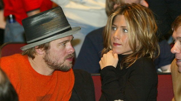 Jennifer Aniston e Brad Pitt em 2002