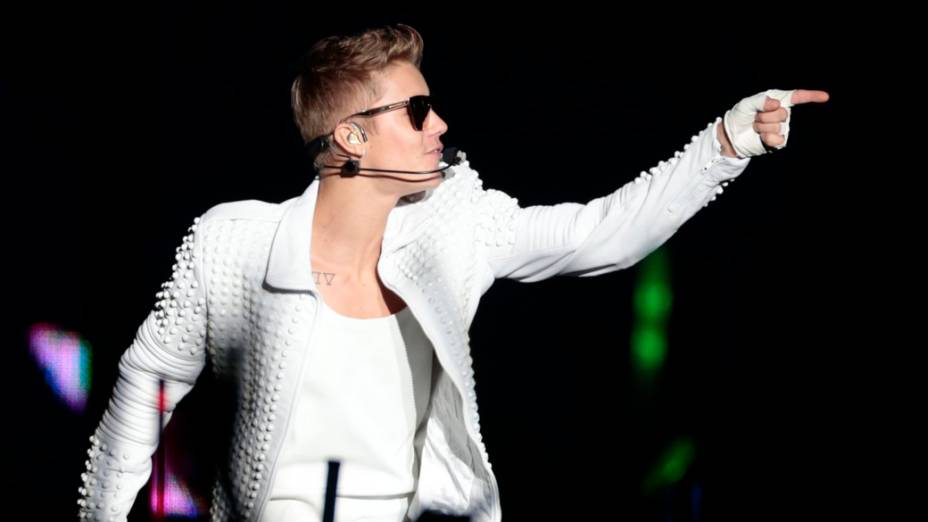 <p>Justin Bieber faz show da turnê "Believe Tour", na Praça da Apoteose, no Rio de Janeiro</p>