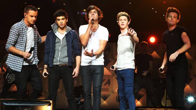 One Direction em apresentação no Z100s Jingle Ball, no Madison Square Garden, em Nova York