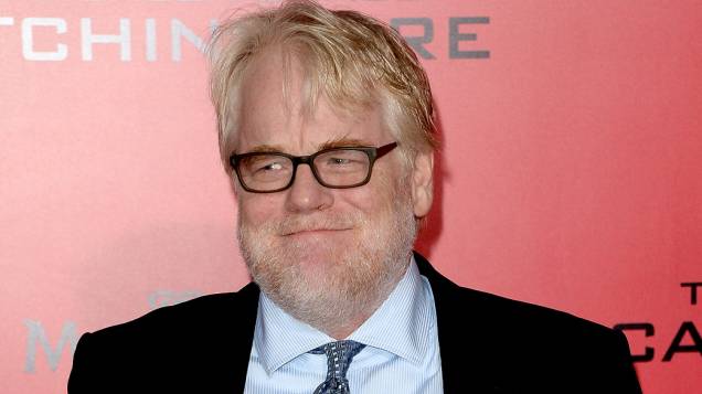 Ator Philip Seymour Hoffman durante a estreia do filme Jogos Vorazes: Em Chamas, em Los Angeles Ator Philip Seymour Hoffman durante a estreia do filme Jogos Vorazes: Em Chamas, em Los Angeles