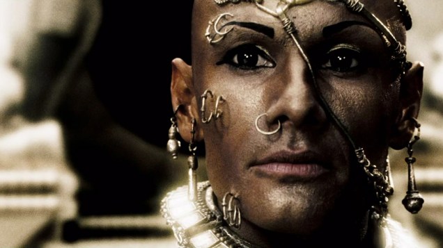 Rodrigo Santoro interpreta Xerxes no filme 300