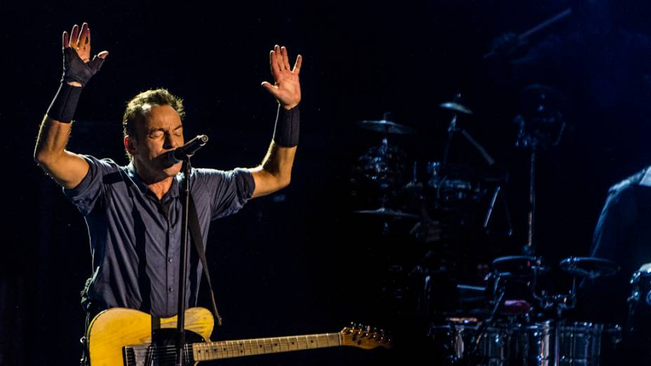 Bruce Springsteen faz show no Espaço das Américas, em São Paulo