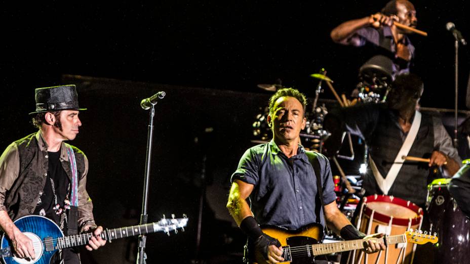 Bruce Springsteen faz show no Espaço das Américas, em São Paulo