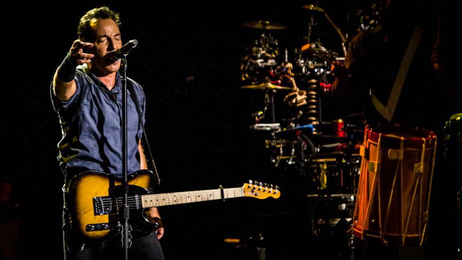 Bruce Springsteen faz show no Espaço das Américas, em São Paulo