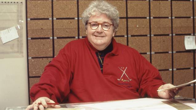 Jô Soares, humorista e apresentador na redação da revista VEJA em 1989