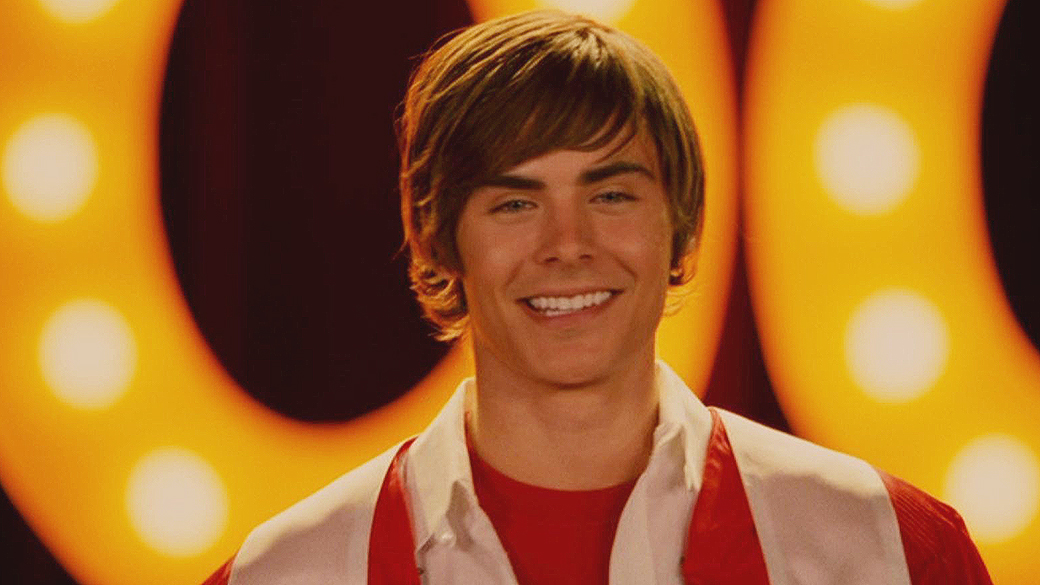 Zac Efron (Troy Bolton) no filme 'High School Musical 3 - Ano da Formatura'