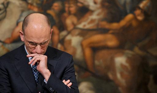O agora ex-primeiro-ministro da Itália Enrico Letta