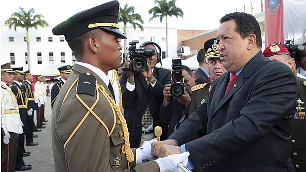 Chávez anunciou a viagem durante uma cerimônia de formação de militares na Venezuela