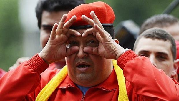 O coronel Hugo Chávez