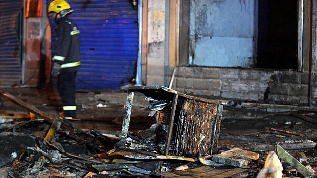 Explosão destruiu restaurante chinês e danificou construções em volta
