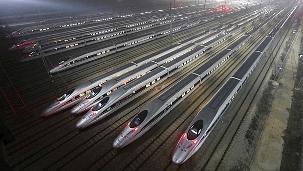 China tem a mais extensa malha ferroviária de alta velocidade do mundo